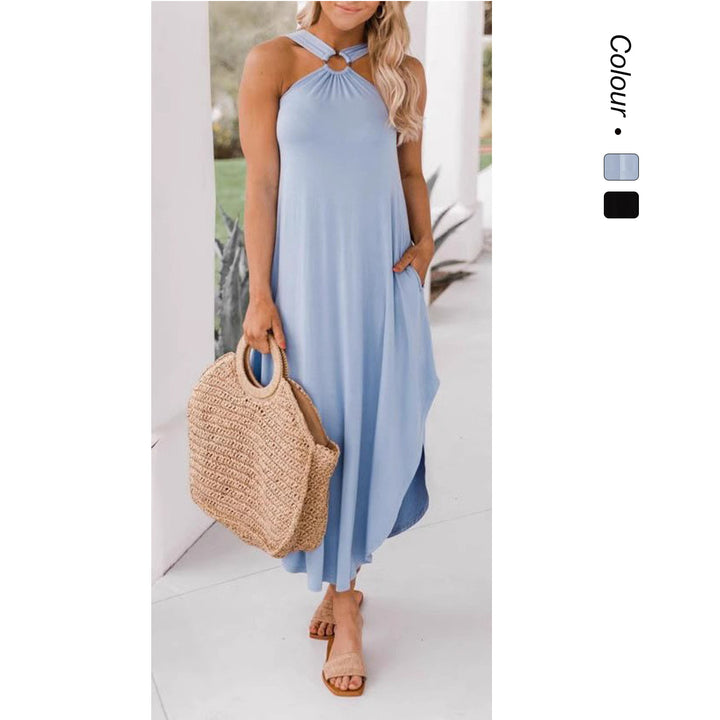 Ladies Maxi Dress with multifunctional halter Lune London