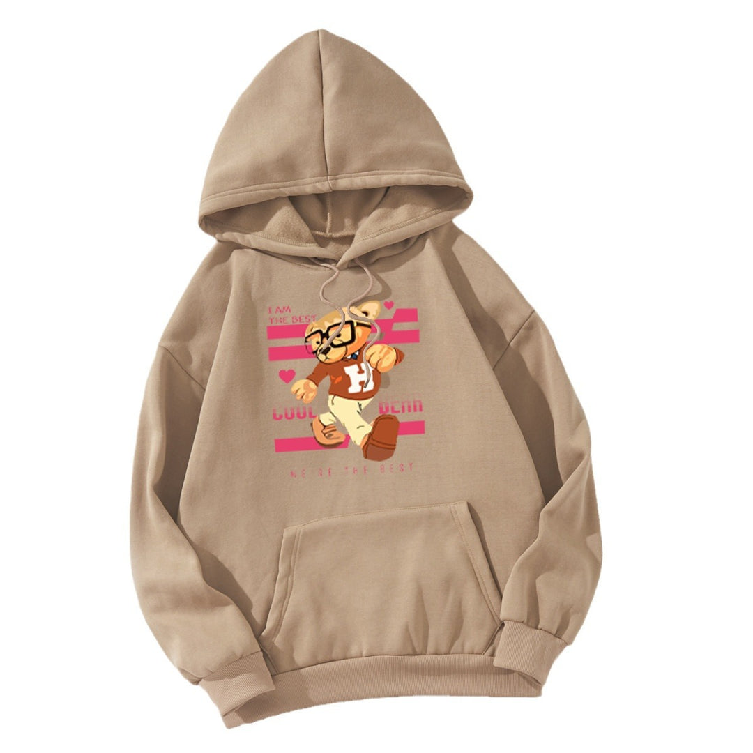 Women's hoodie with funny bear motifs and unique graphic print Lisslune