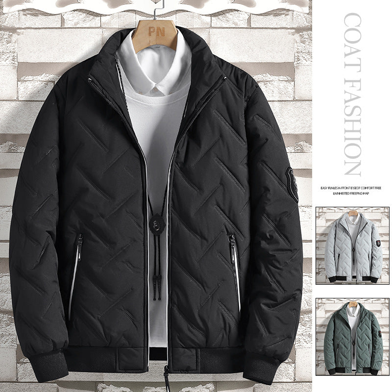 Men's modern quilted bomber jacket Lisslune