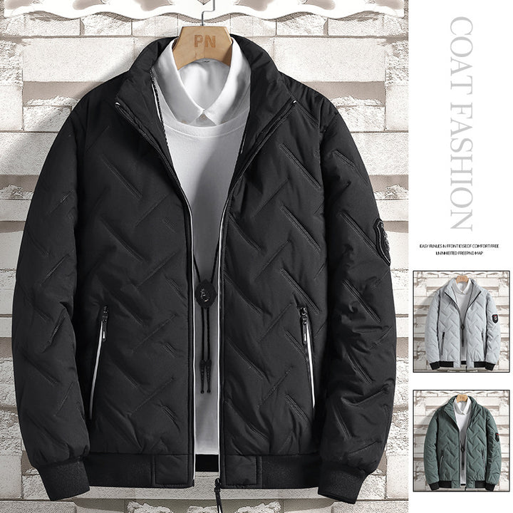 Men's modern quilted bomber jacket Lisslune