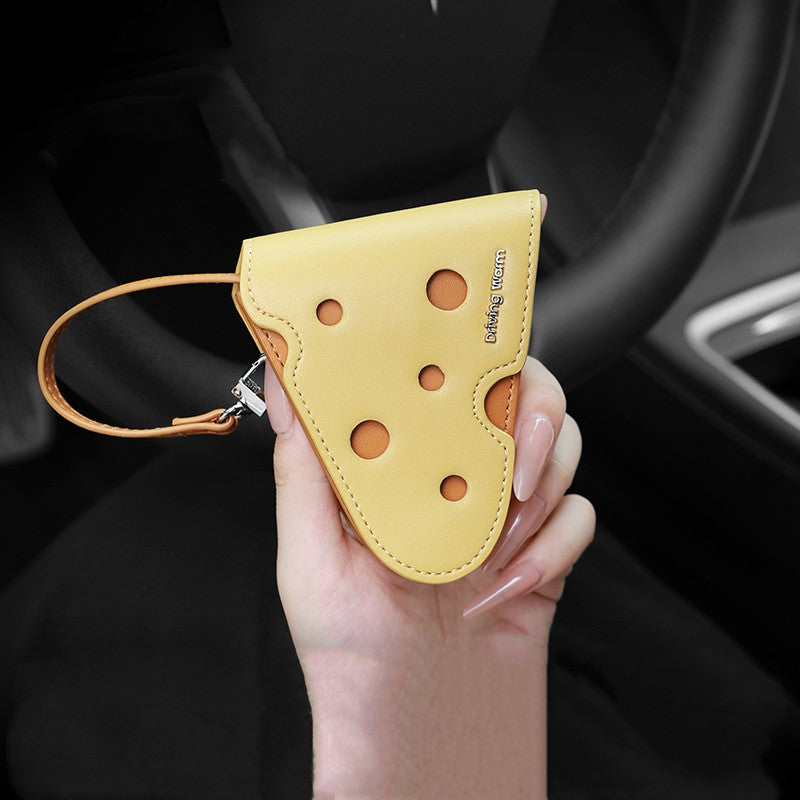 Lisslune | Cute Cheese Keychain Pouch