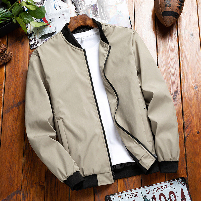 Men's Sporty Bomber Jacket with Practical Side Pockets Lisslune