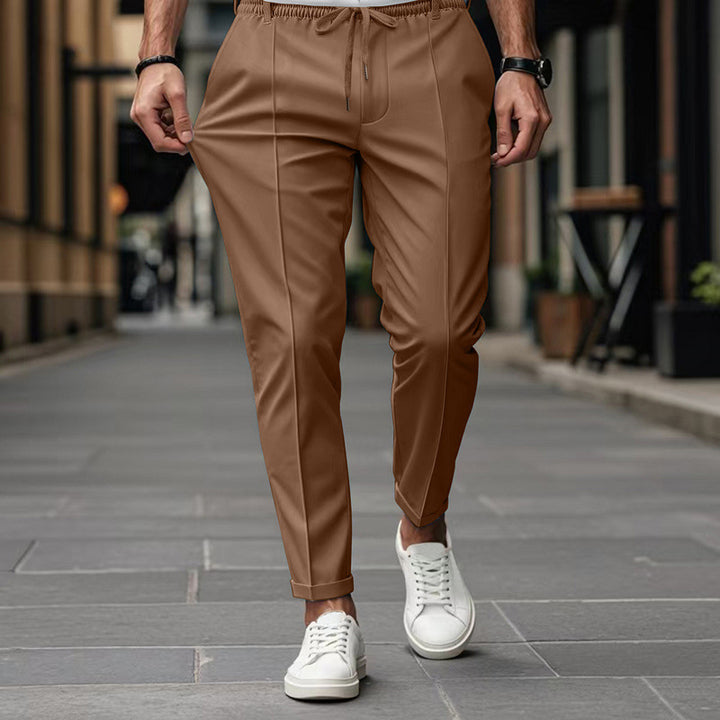 Men's stylish sports trousers with elastic waistband and practical side pockets Lisslune