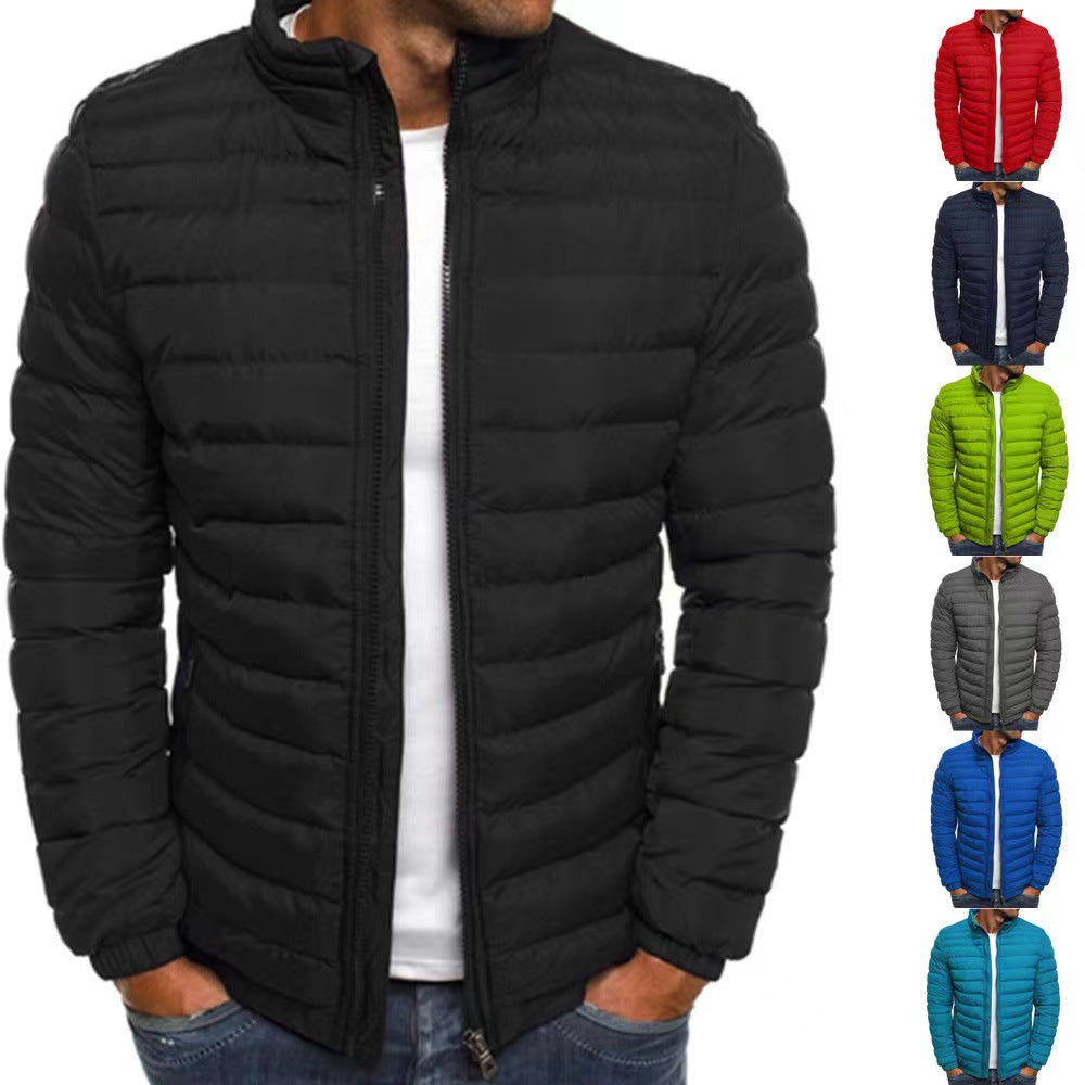 Men's lightweight quilted jacket with high collar and optimal insulation Lisslune