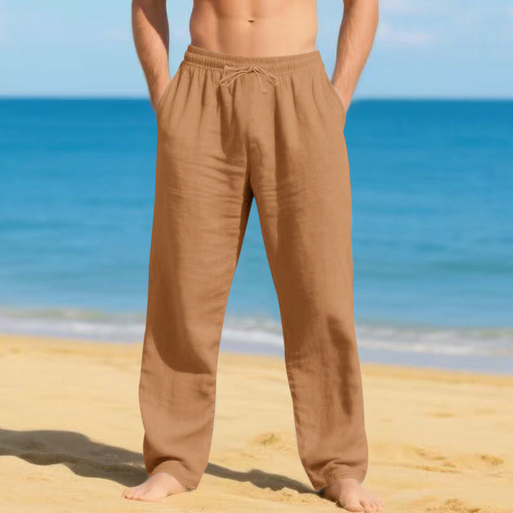 Men's lightweight beach pants with adjustable waistband Lisslune