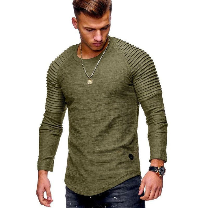 Men's long sleeve shirt with textured design Lisslune