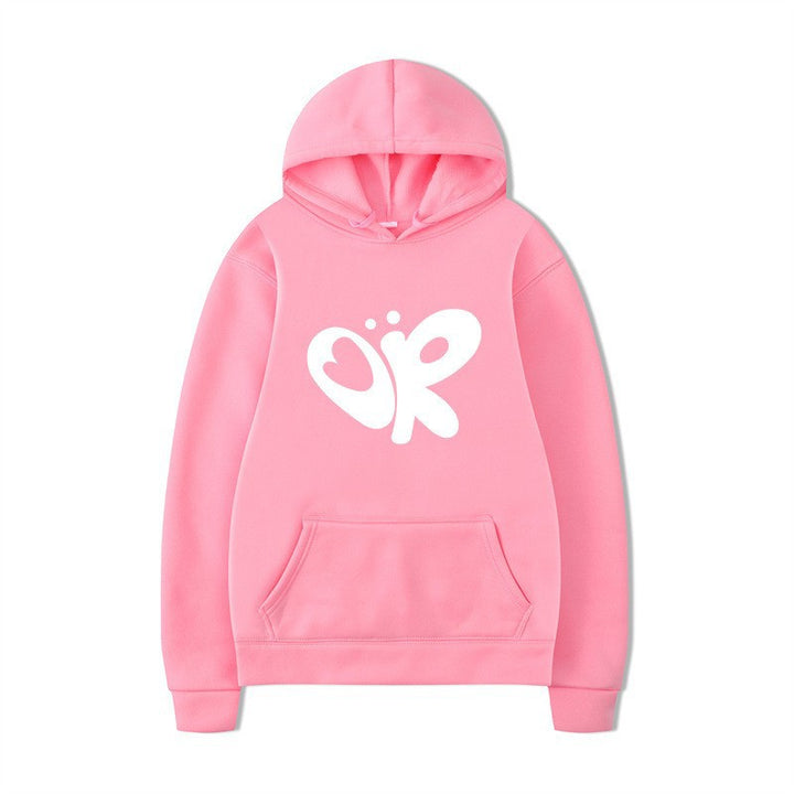 Women’s hoodie with large print and practical kangaroo pocket Lisslune