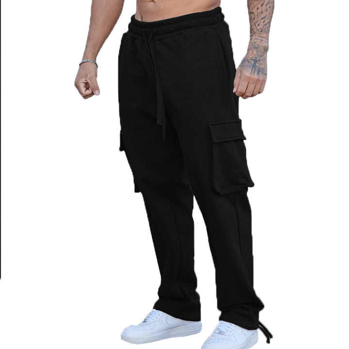 Men's cargo jogging pants with elastic waistband and practical side pockets Lisslune