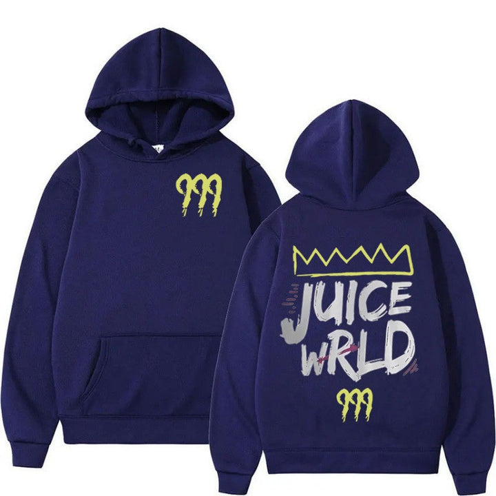Women's hoodie with modern kangaroo pocket design and striking graphic print Lisslune