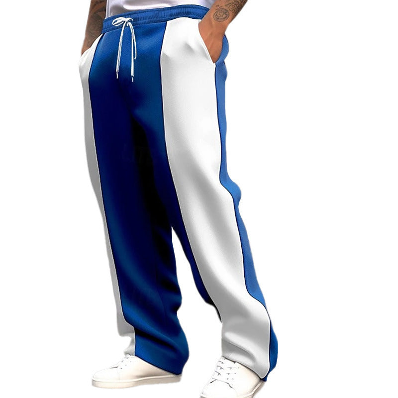 Men's sporty training pants with modern stripe design and elastic waistband Lisslune