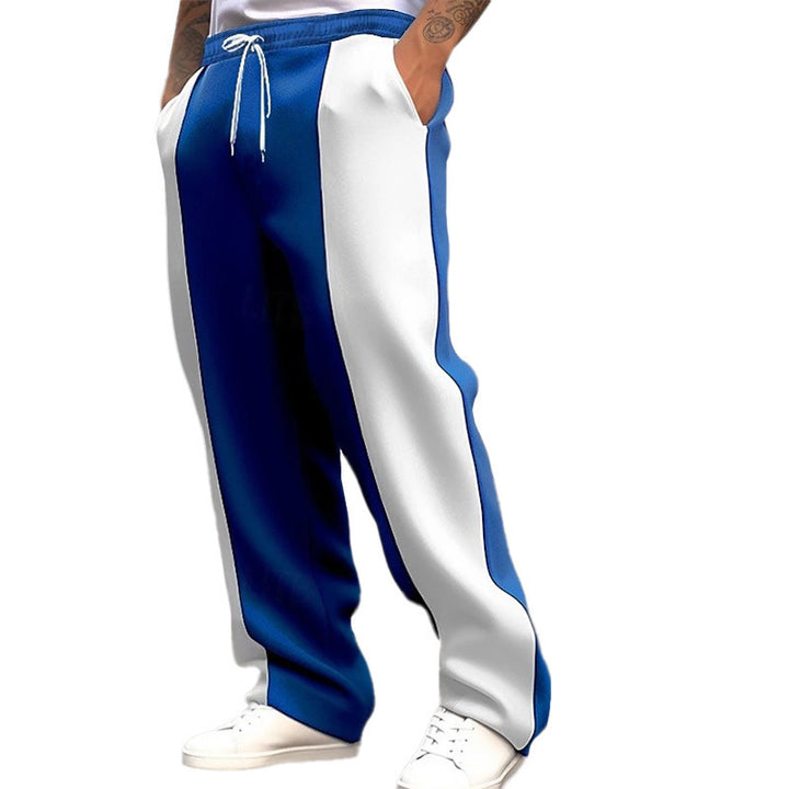 Men's sporty training pants with modern stripe design and elastic waistband Lisslune