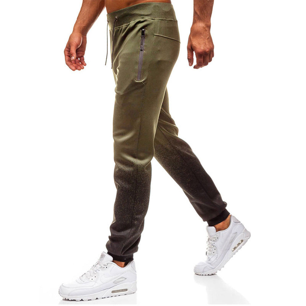 Men's Athletic Jogging Pants with Side Zipper Pockets Lisslune