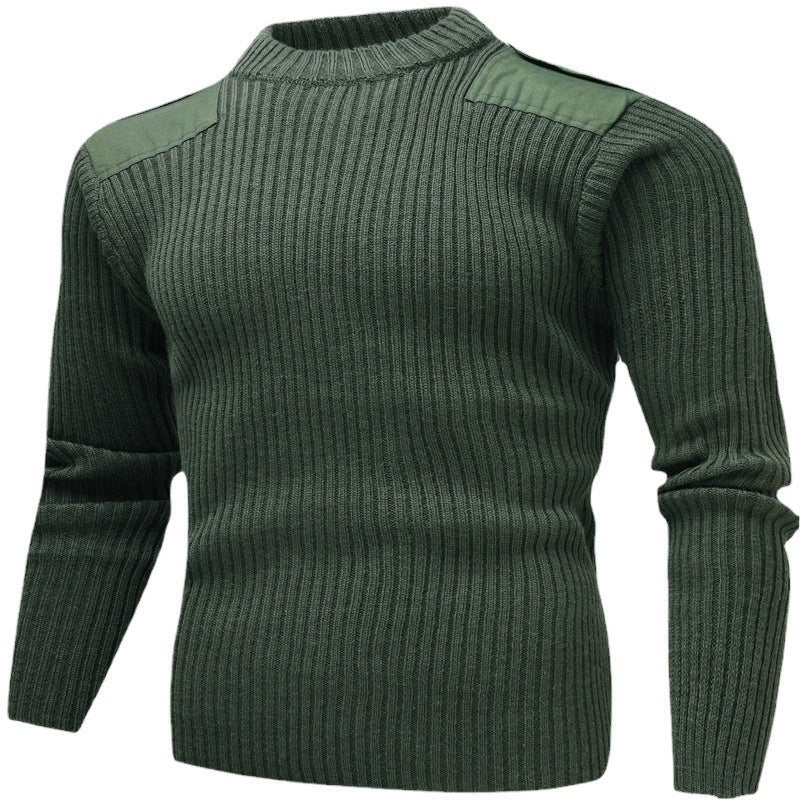 Men's textured knit top with shoulder details Lisslune