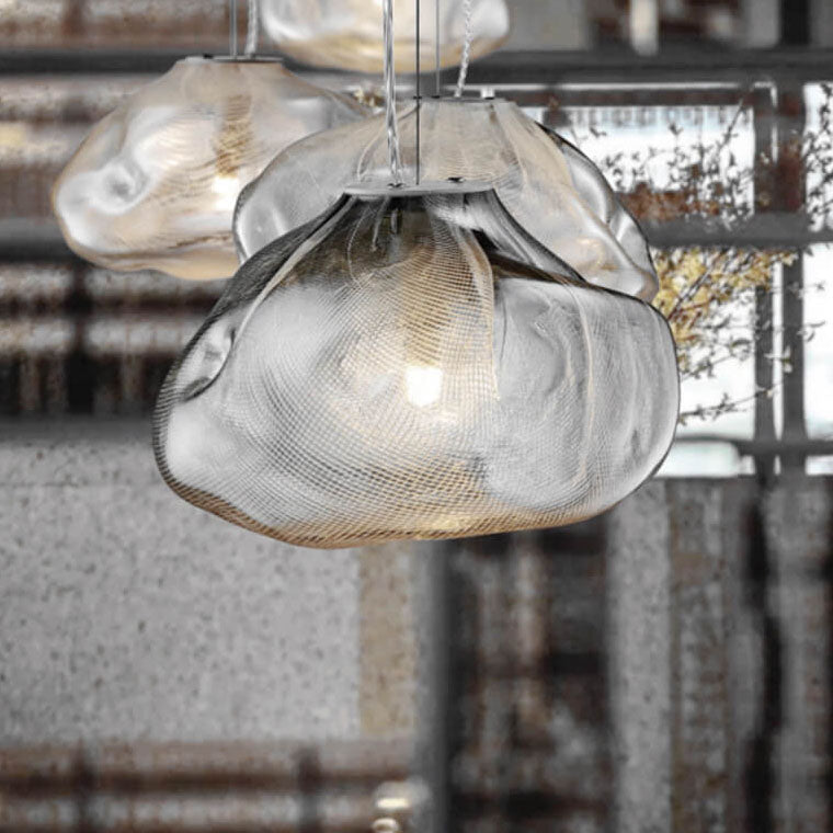Lisslune | CloudNova Glass Pendant Light | Modern Design | Unique Cloud Look | Ambient Lighting