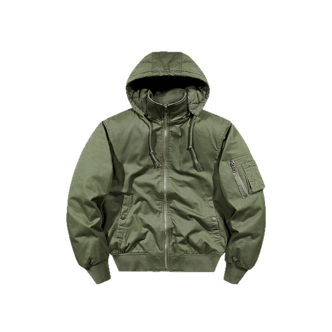 Men's winter jacket with removable hood Lisslune