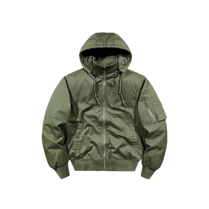 Men's winter jacket with removable hood Lisslune