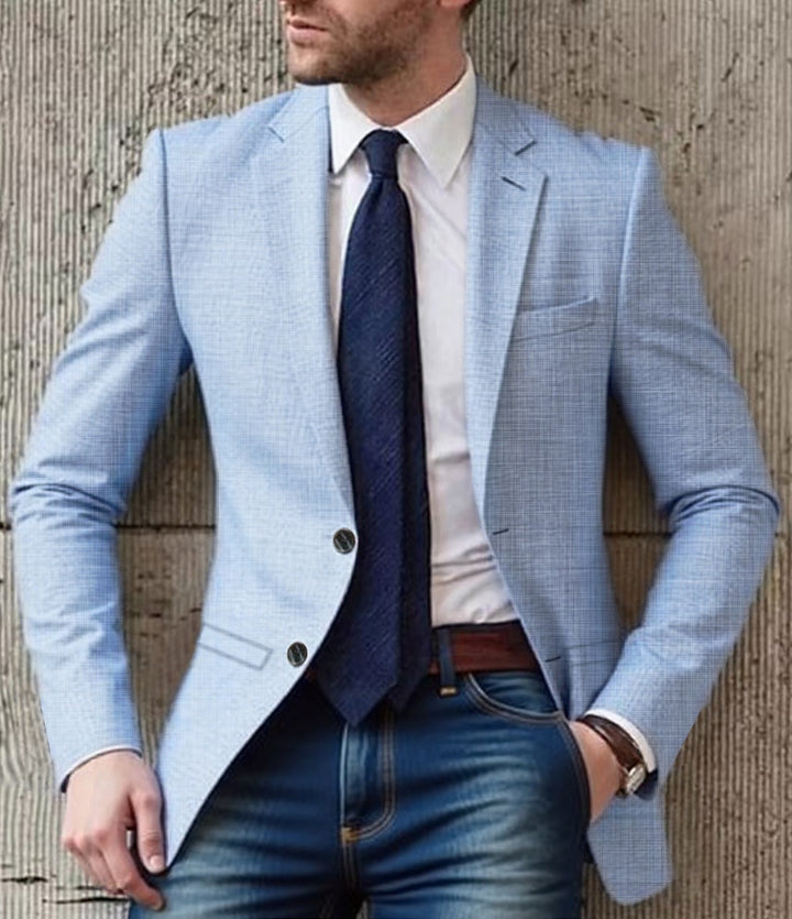 Men's elegant and structured blazer with fashionable details Lisslune