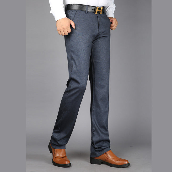 Men's elegant stretch pants with innovative pocket design Lisslune