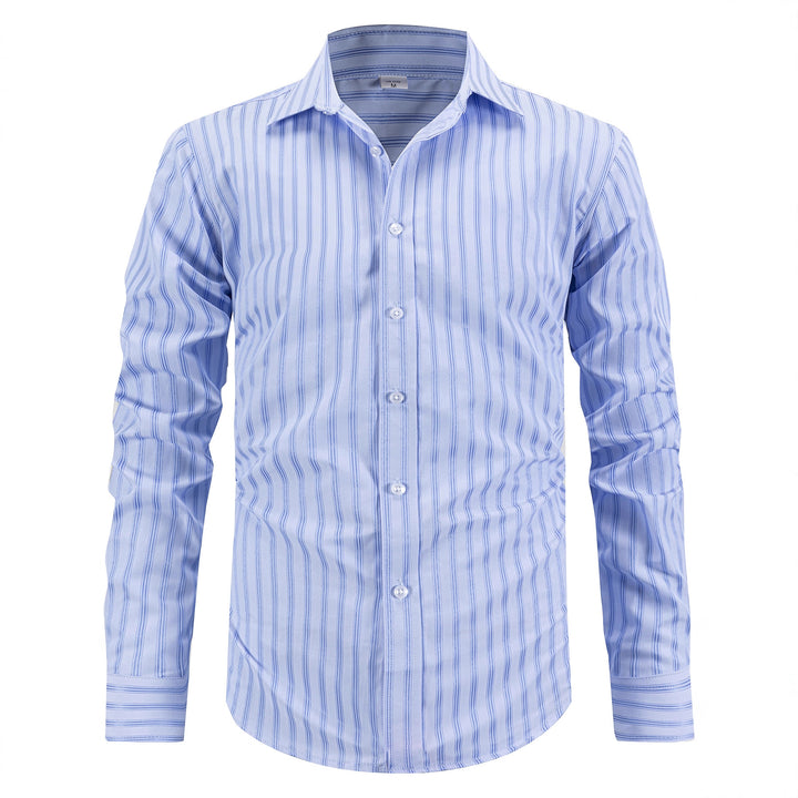 Men's modern patterned long sleeve shirt Lisslune