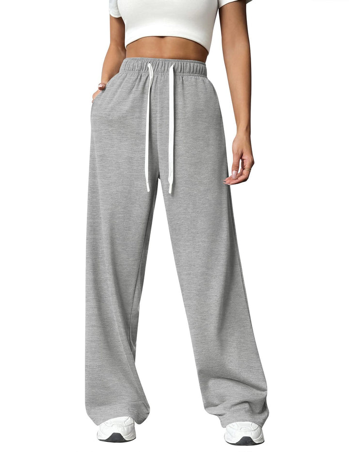 Women Comfortable Loose-Fitting Leisure Pants with Elastic Waist Lisslune
