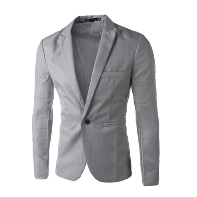 Men's Elegant Blazer with Modern Cut and Fine Details Lisslune