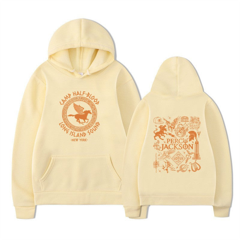 Women's hoodie with artistic mythology print Lisslune