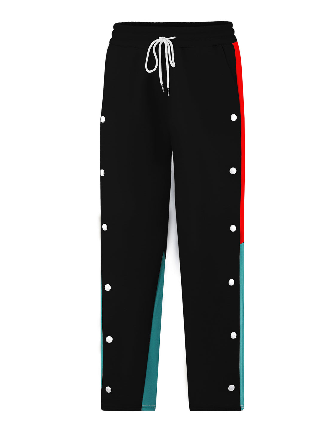Men's sporty training pants with snap button closure and breathable structure Lisslune