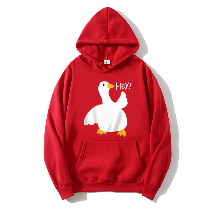 Women's hoodie with playful duck motif Lisslune
