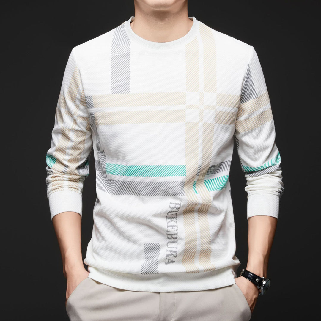 Men's stylish shirt with textured design and unique graphic print Lisslune