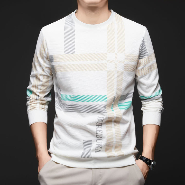 Men's stylish shirt with textured design and unique graphic print Lisslune