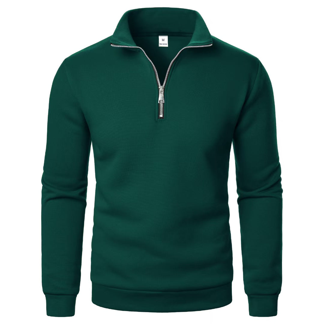 Men's sweatshirt with zipper and modern stand-up collar Lisslune