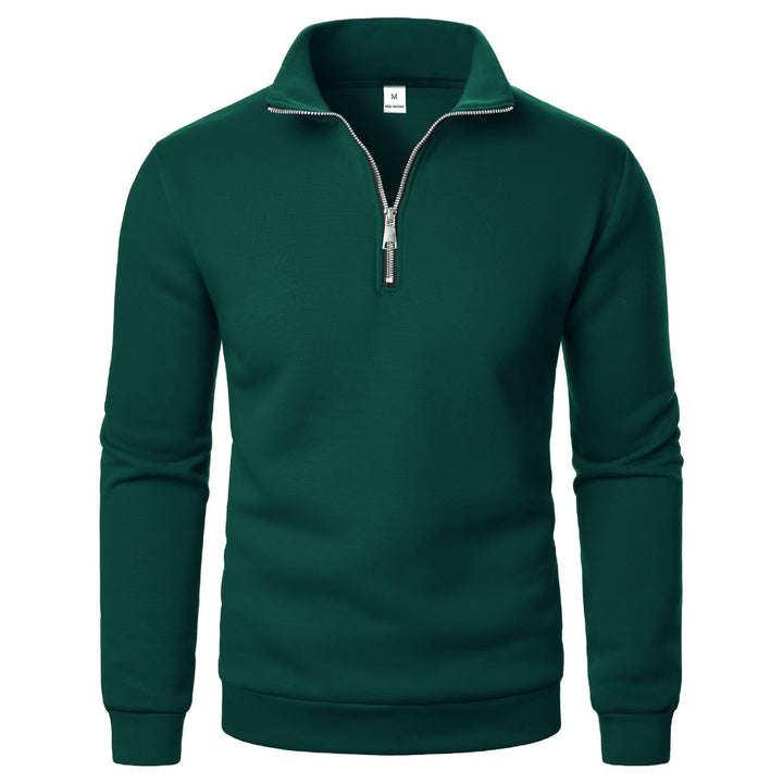 Men's sweatshirt with zipper and modern stand-up collar Lisslune