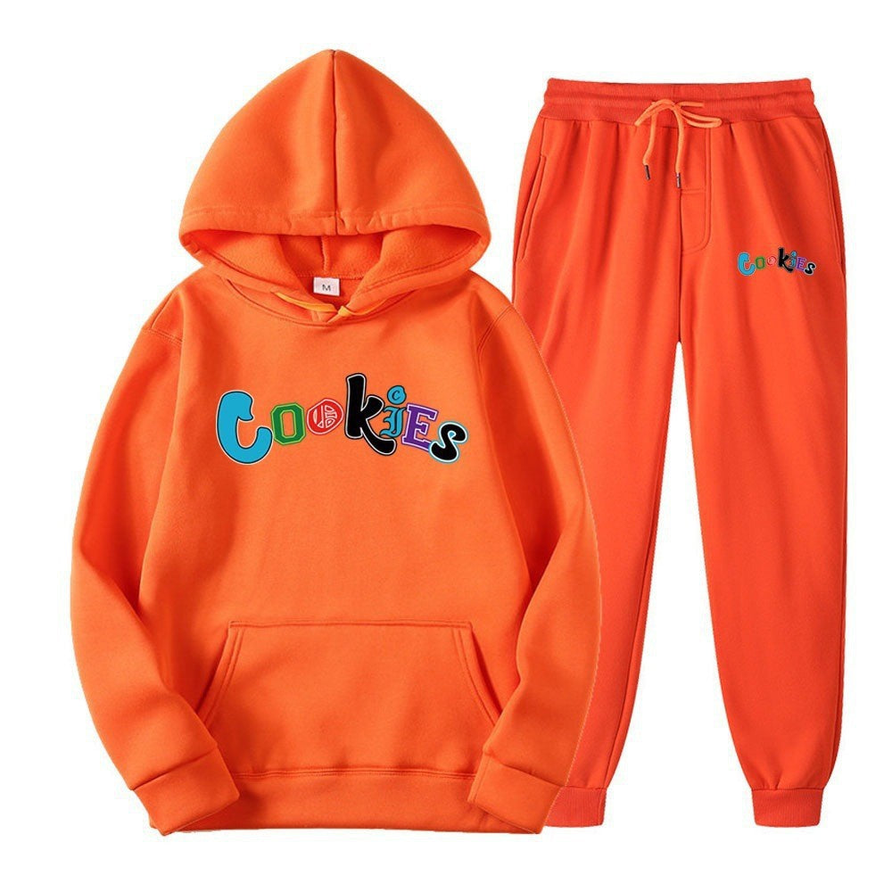 Women's Hoodie and Jogging Pants Set with Colorful Graphic Print Lisslune