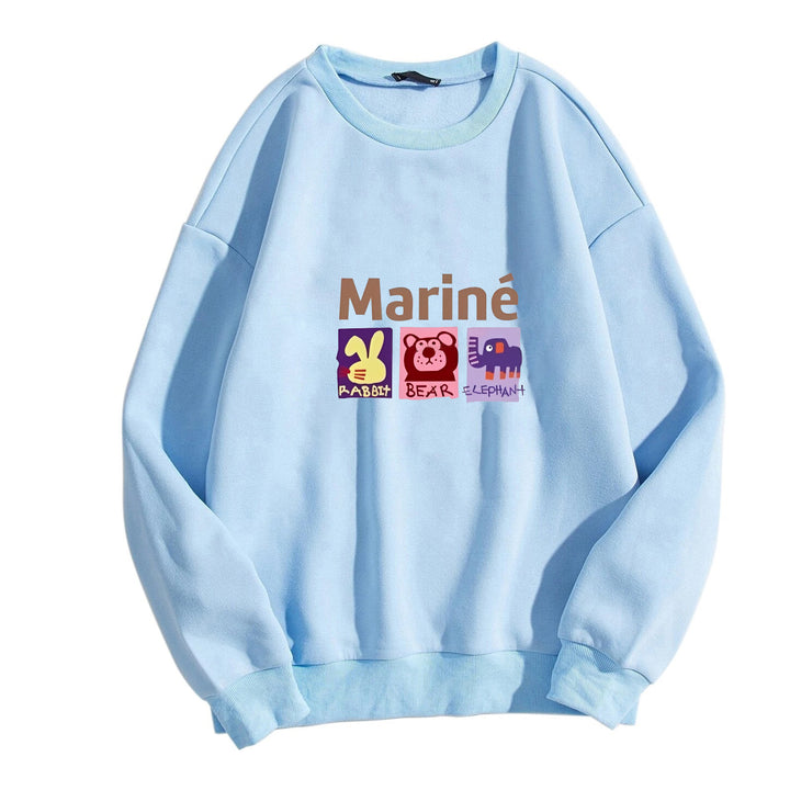 Women's cozy sweatshirt with animal motifs Lisslune