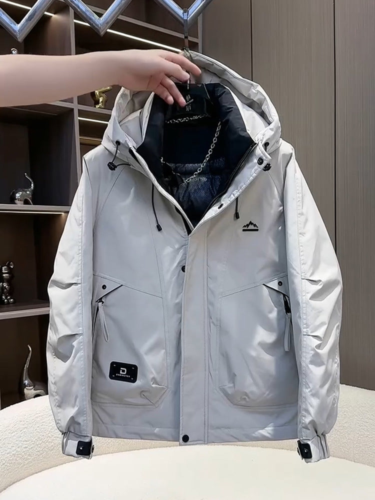 Men's Technical Functional Jacket with Insulating Hood Lisslune