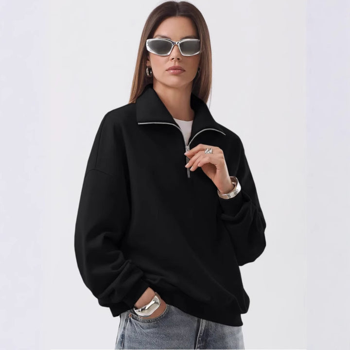 Women’s comfortable stand-up collar sweater Lisslune