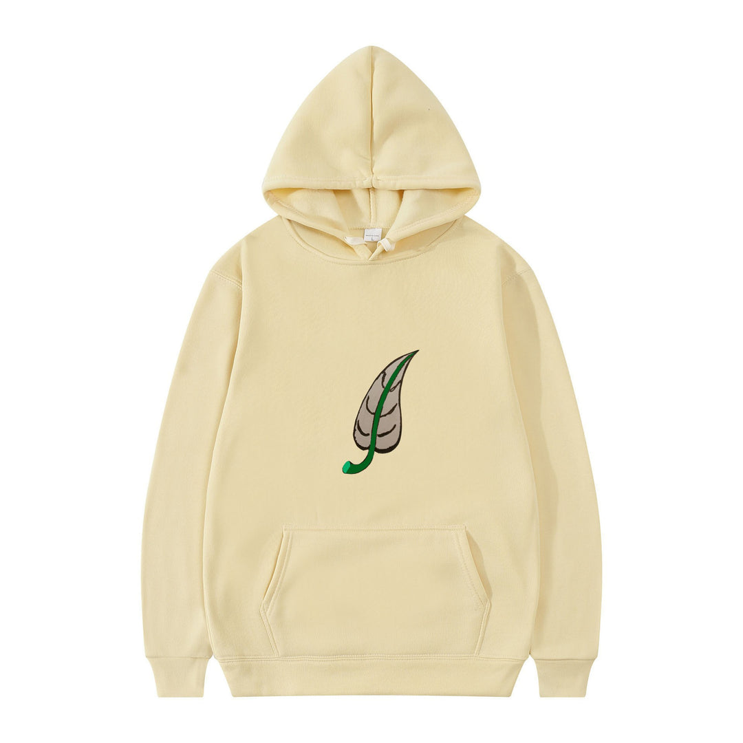 Women's hoodie with original leaf print Lisslune