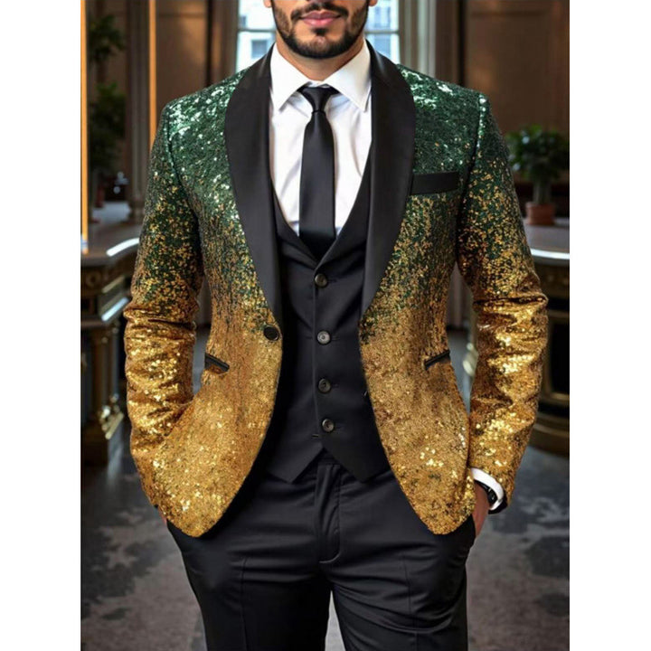 Men's glittering sequin blazer Lisslune