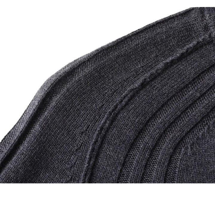 Men's zip-up cardigan with high collar Lisslune