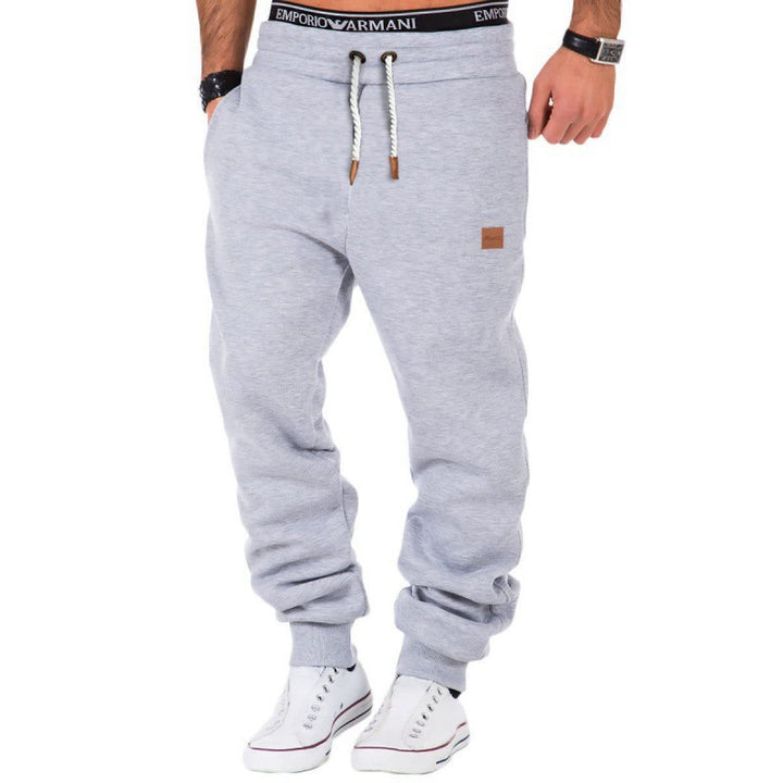 Men's comfortable sweatpants with a regular fit and elastic waistband Lisslune