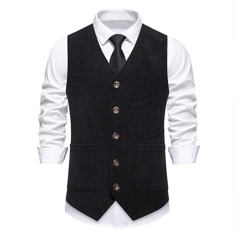 Men's elegant waistcoat in classic design Lisslune