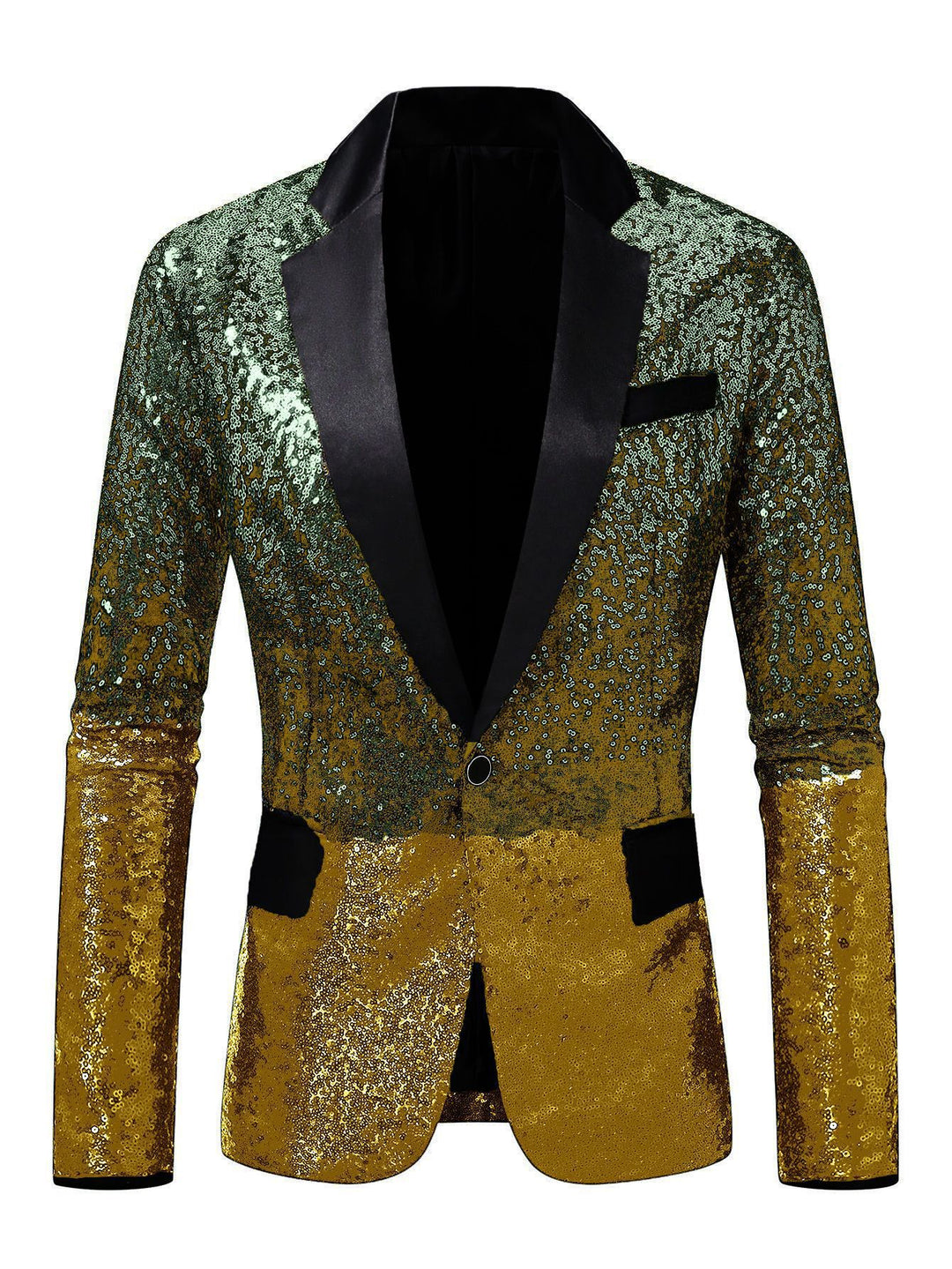 Men's elegant sequined blazer with luxurious accents Lisslune