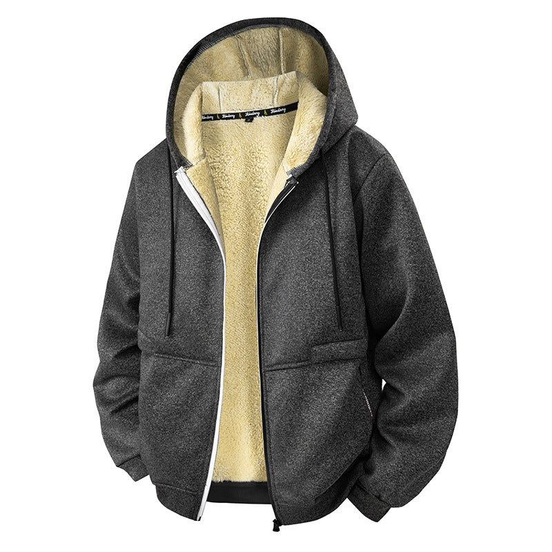 Men's warm fleece jacket with functional cut Lisslune