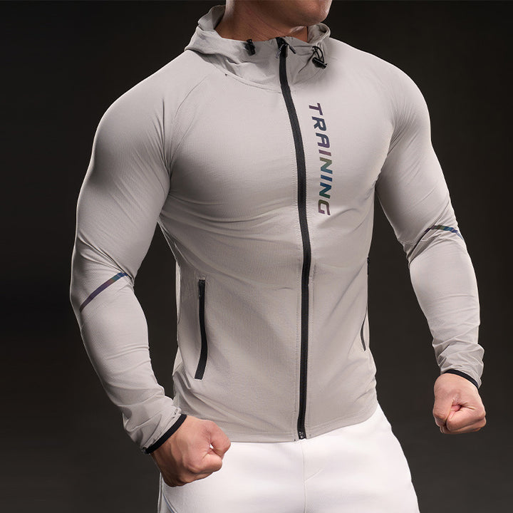 Men's Breathable Training Jacket with Lightweight Material and Practical Pockets Lisslune