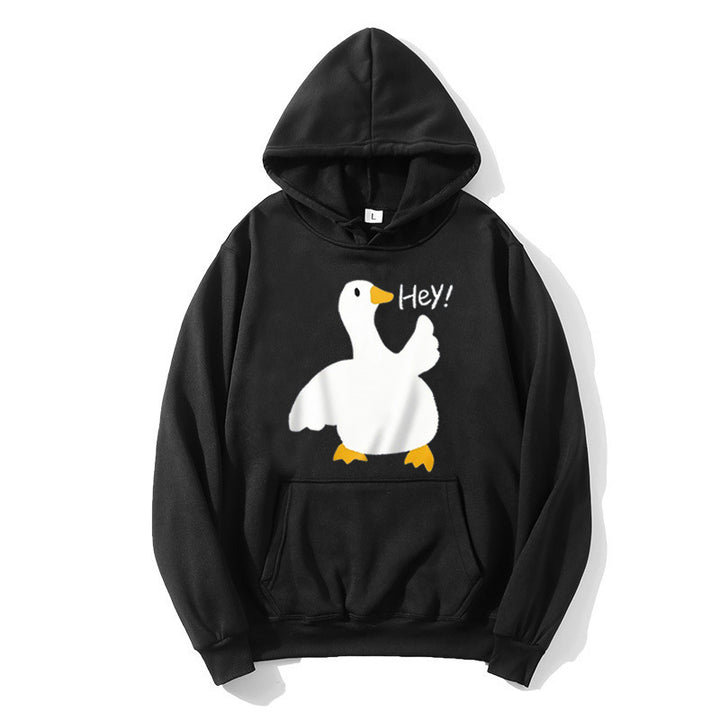 Women's hoodie with playful duck motif Lisslune