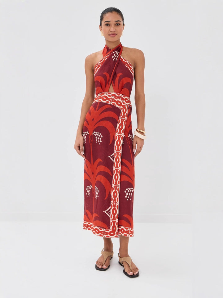 Women's maxi dress with exclusive Boho design Lune London