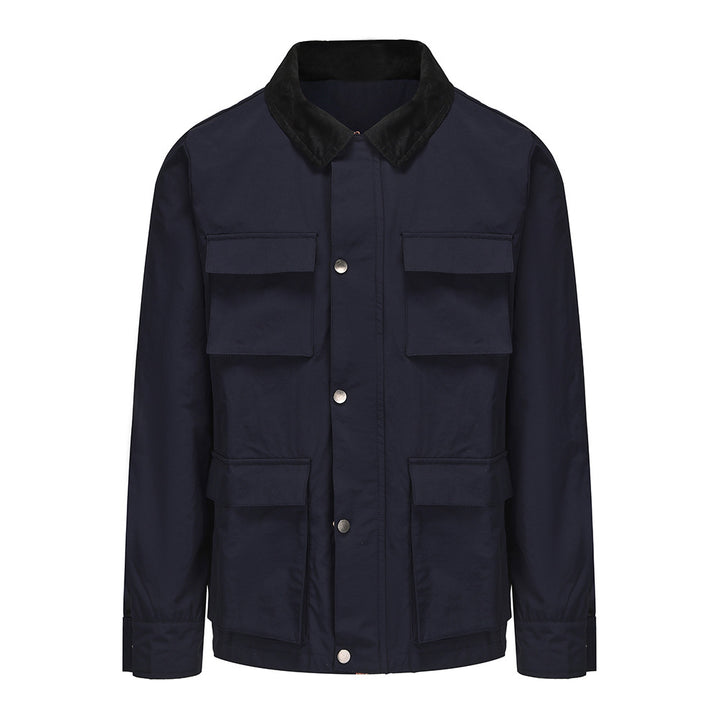 Men's functional utility jacket with practical pockets Lisslune