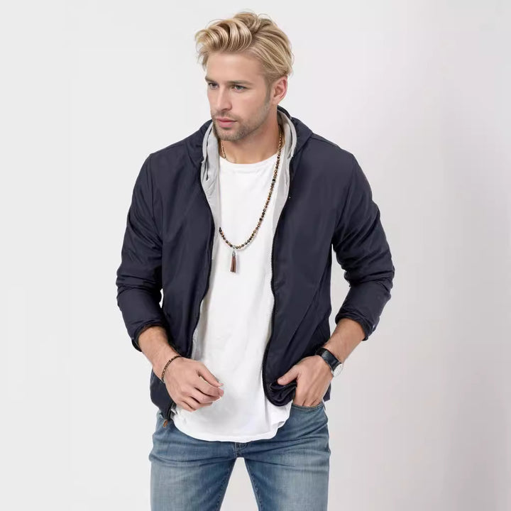 Men's lightweight transitional jacket with practical pockets Lisslune