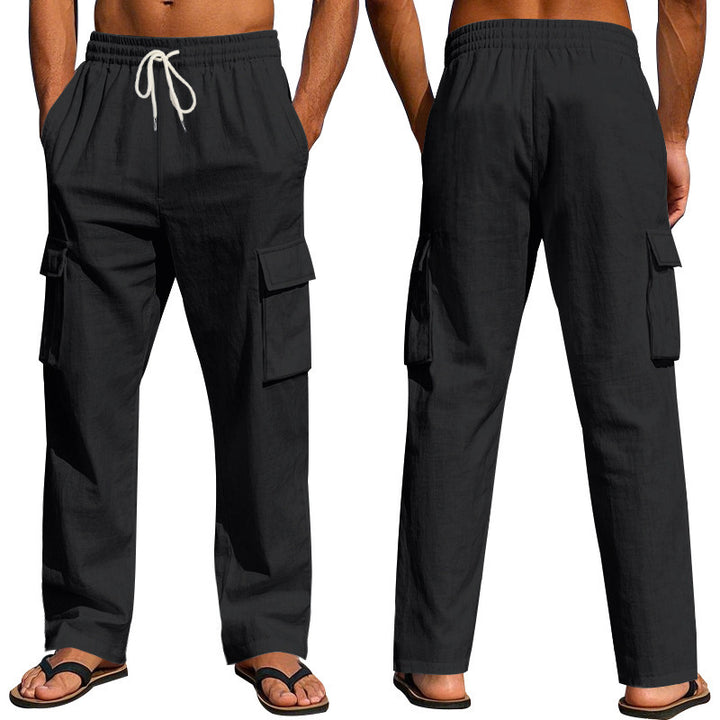 Men's cargo pants made of lightweight, breathable fabric with practical pockets Lisslune
