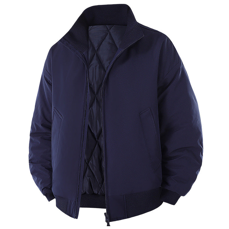 Men's Stylish Quilted Jacket with High Collar Lisslune
